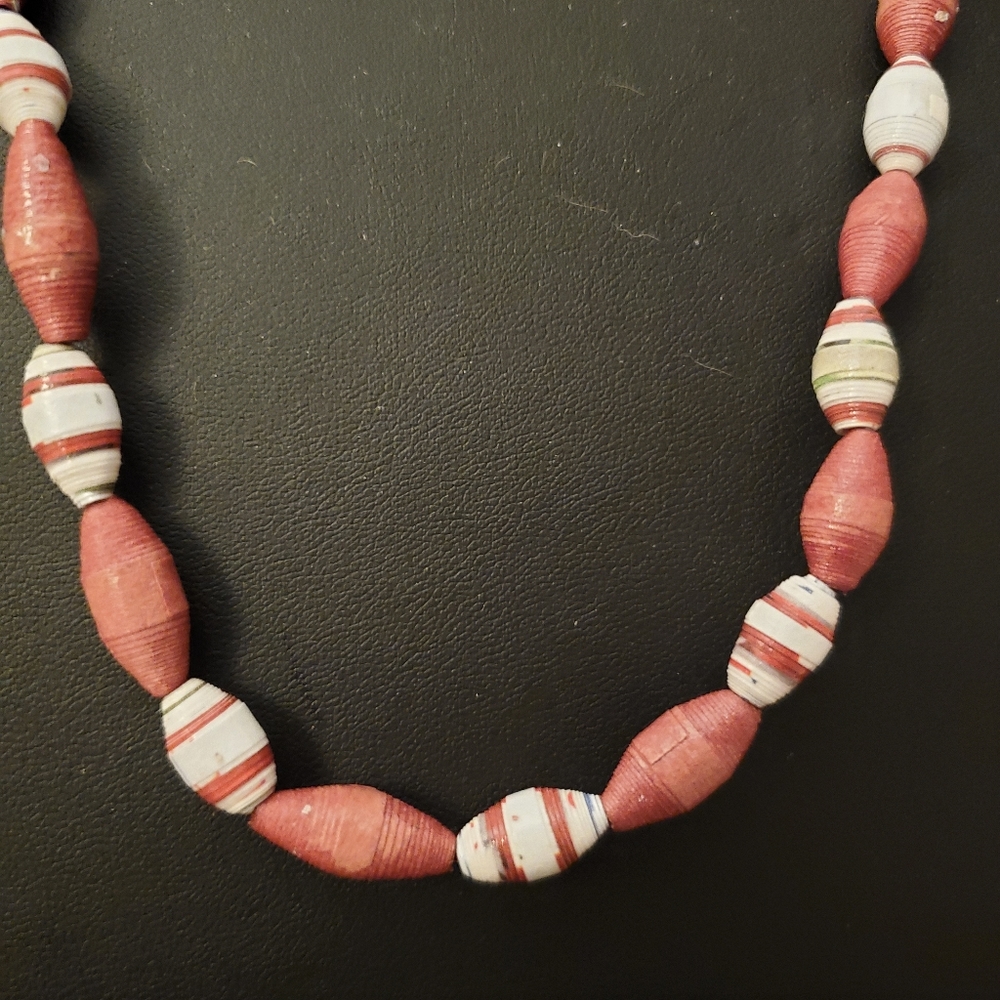 Paper Beads Necklace NEW